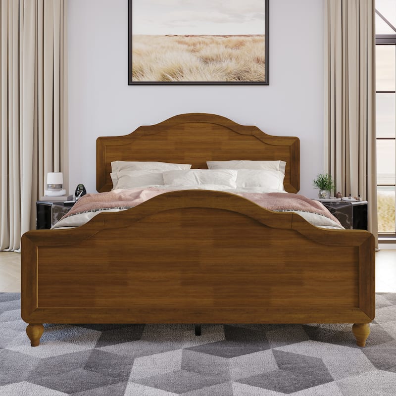 Clayfell Hinton Wood Panel Bed - Brown - Twin