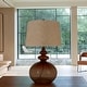 preview thumbnail 4 of 2, Glass Table Lamp (Set of 2)