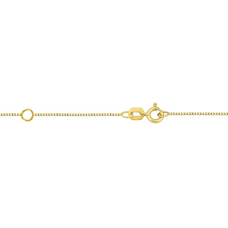 Auriya 18KT Gold 2 1/2ctw Round Solitaire Moissanite Necklace - 8.8 mm