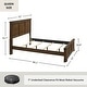 preview thumbnail 41 of 48, Roundhill Furniture Maderne 3-Piece Wood Bedroom Set, Panel Bed and Two Nightstands