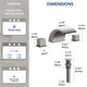 preview thumbnail 35 of 34, Double Handle Waterfall Bathroom Faucet with Pop-up Drain,Widespread 3 Hole Bathroom Sink Faucet