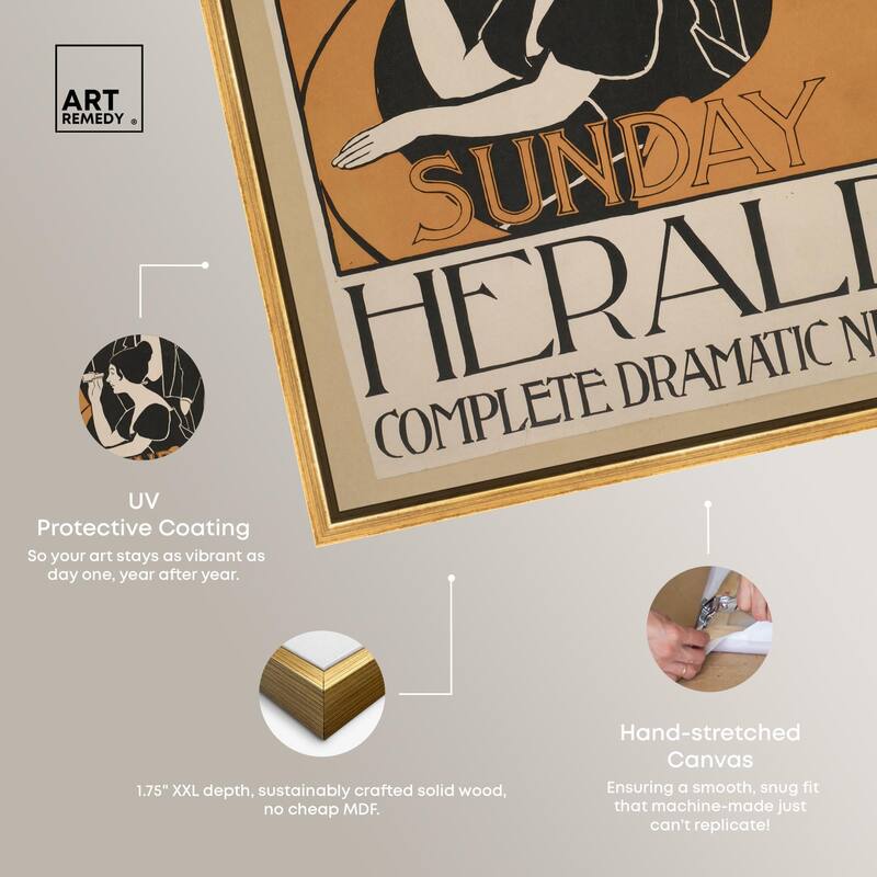 Sunday Herald 1893 Canvas by Art Remedy