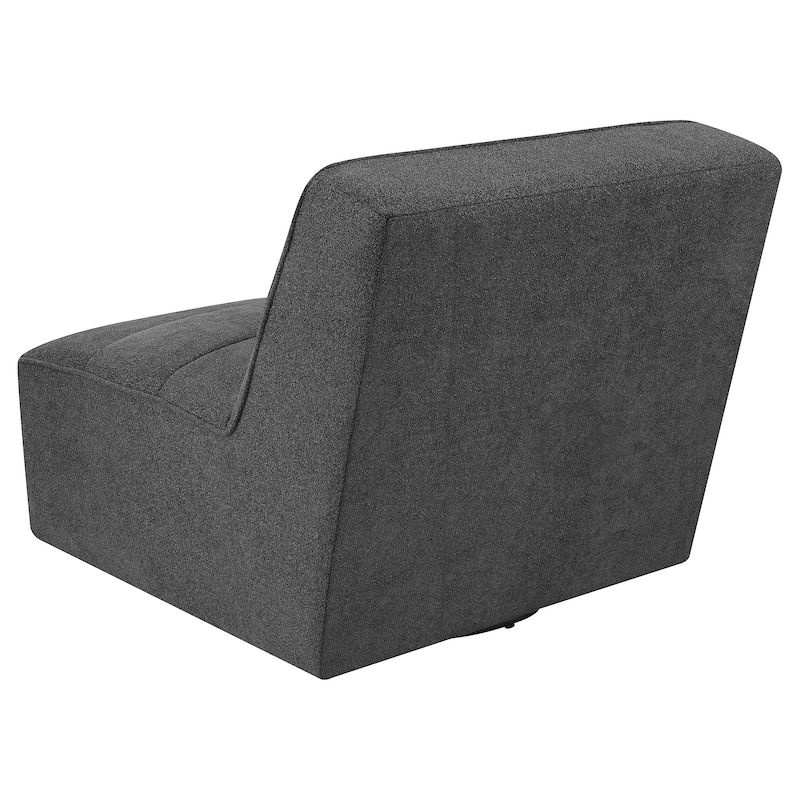 Cobie Upholstered Tufted Armless Swivel Chair