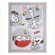 preview thumbnail 2 of 6, Bedtime Originals Snoopy Love 4-Piece Toddler Bedding Set - Gray/Red/White