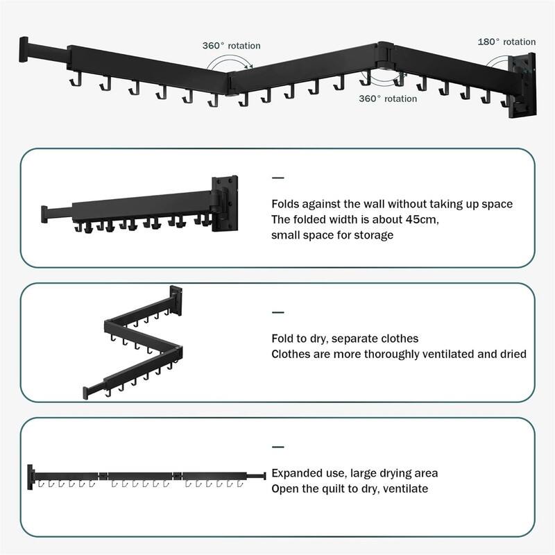 Drying Rack Clothing, Retractable Clothes Drying Rack