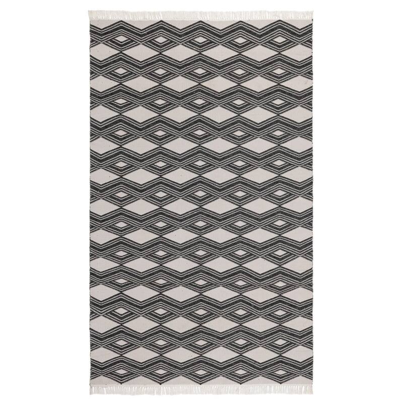 Saugatuck Indoor Outdoor Accent Rug by Kosas Home - 2x3 - Charcoal