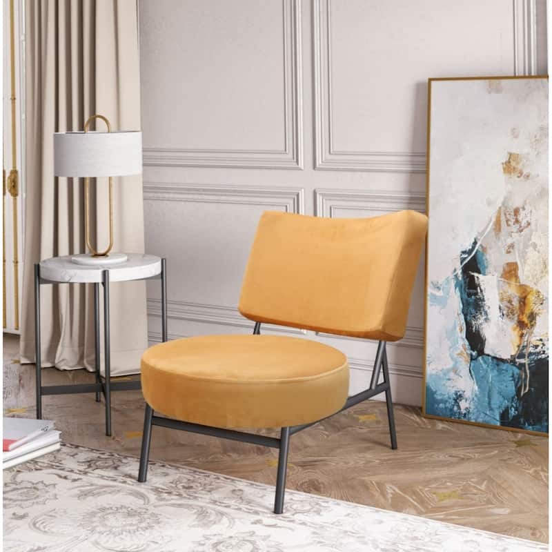 28-inch Upholstered Barrel Chair with Comfortable Cushioned Seat - 28.3” x 23.6” x 32.3”