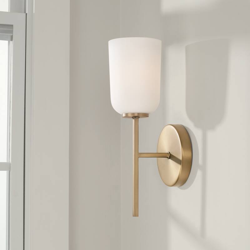 Lawson 1-light Wall Sconce w/ Soft White Glass