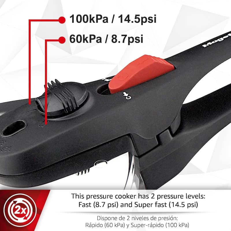 Magefesa Practika Plus 8-Quart Stainless Steel Pressure Cooker