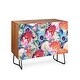 preview thumbnail 11 of 12, Deny Designs Neon Bloom Credenza (Birch or Walnut, 2 Leg Options)