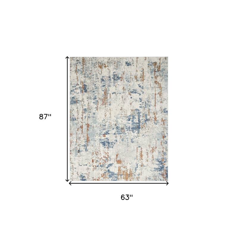 Mequn Power Loomed Abstract Modern Durable Area Rug By HomeRoots
