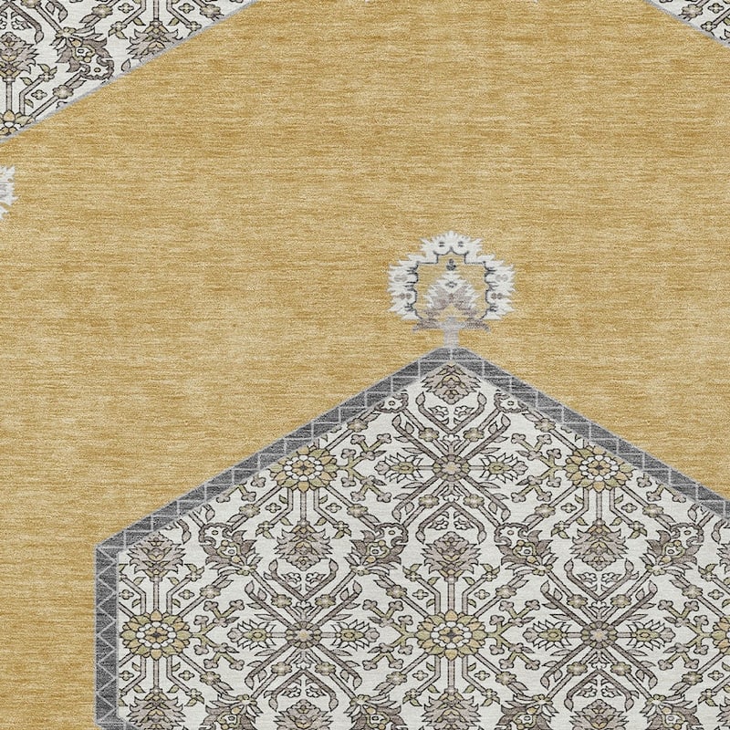 HomeRoots Oriental Traditional Rectangle Outdoor Rug