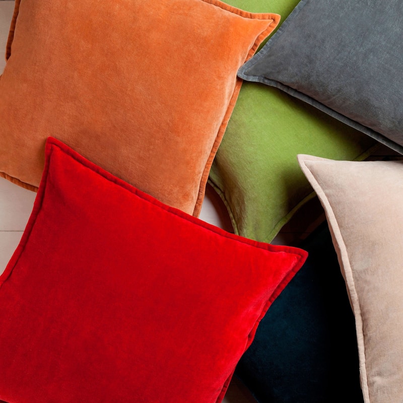 Artistic Weavers Harrell Solid Velvet 22-inch Throw Pillow