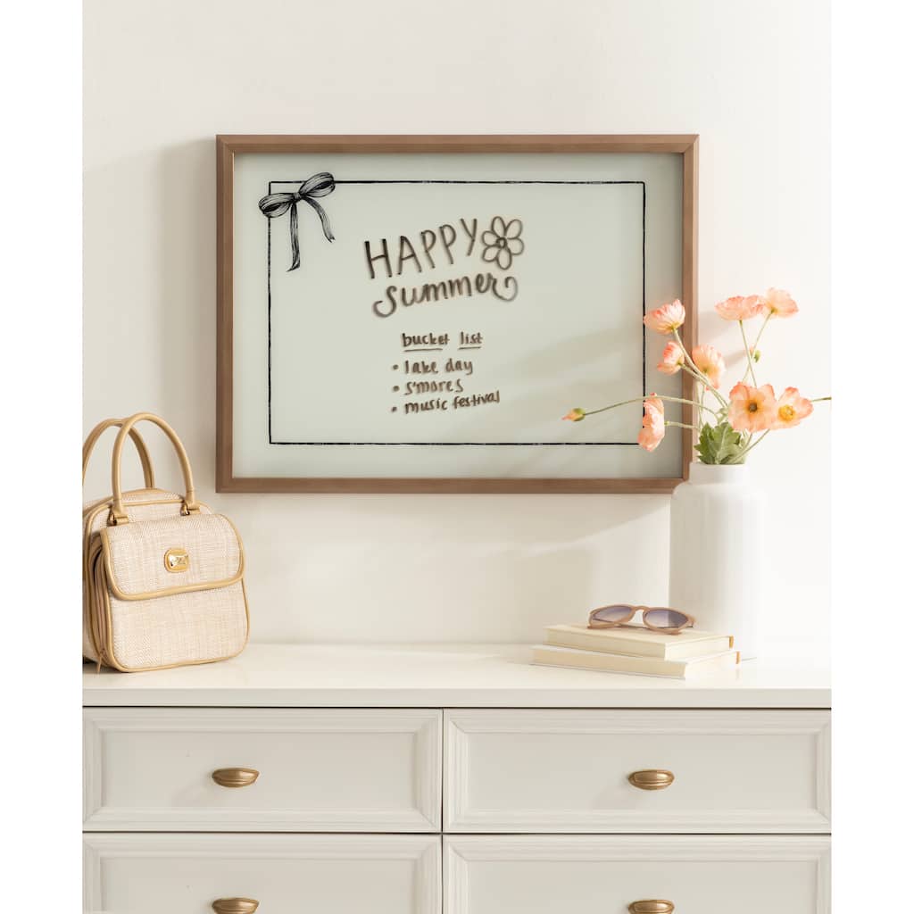 Kate and Laurel Coquette Black Bow Frame Horizontal by The Creative Bunch Studio - 24x18