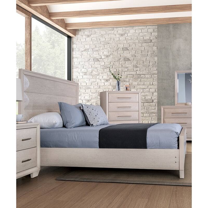 White Oak Finish Classic 1PC Bed