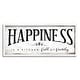 preview thumbnail 13 of 19, Stupell Happiness is Kitchen Full of Family Rustic Sentiments Framed Wall Art 13 x 30 - White