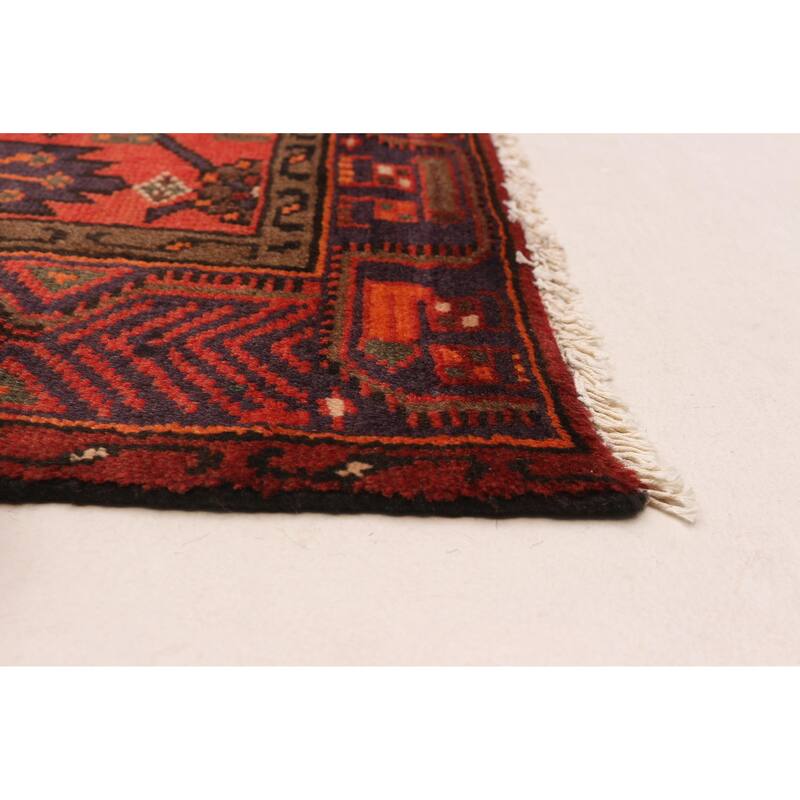 ECARPETGALLERY Hand-knotted Andelz Red Wool Rug - 4'0 x 6'7