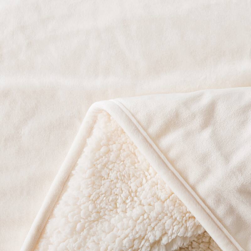 The Work Sack Velvet and Sherpa Wearable Throw
