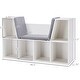 preview thumbnail 7 of 12, Kids Bookcase with Reading Nook and Cushion