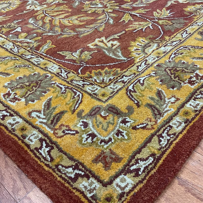 HERAT ORIENTAL Handmade Kashan Wool Rug - 5' x 8'