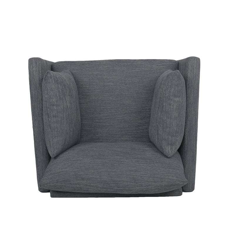 Gould Upholstered Club Chair with Accent Pillows by Christopher Knight Home
