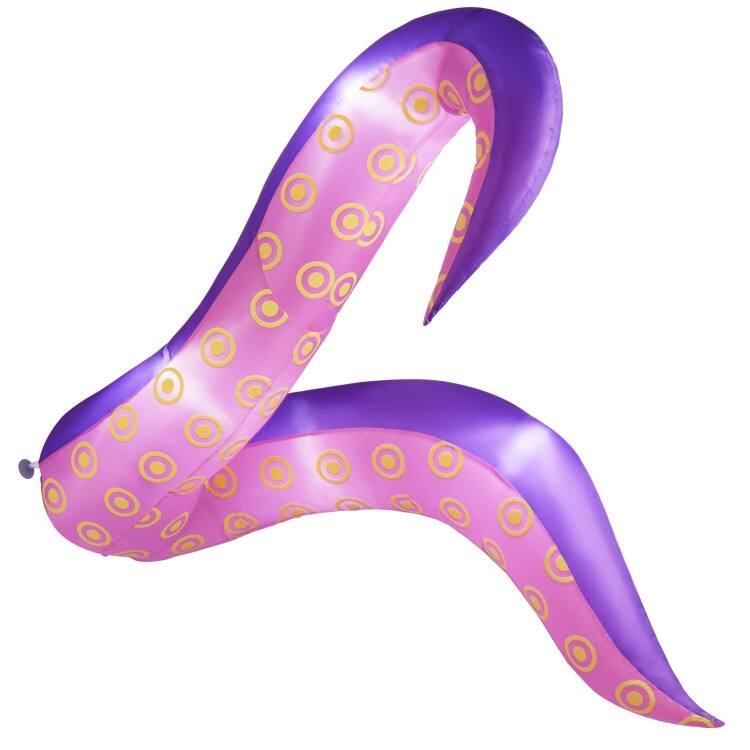 Multi-Color Polyester 6.5ft Inflatable Halloween Tentacles with LED Lights