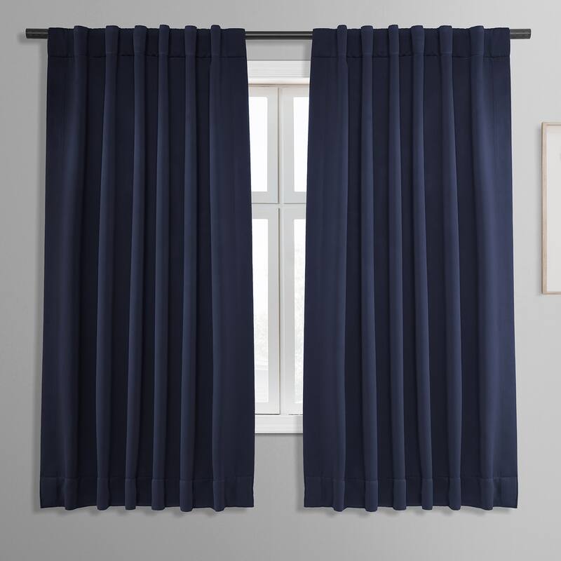 Exclusive Fabrics Room Darkening Curtain Panel Pair 63 inches (2 Panels) - 50 x 63