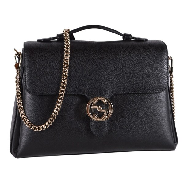 black shoulder gucci bag