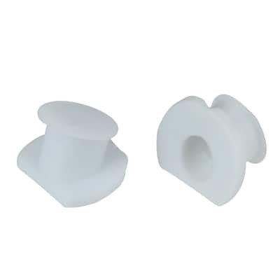 2pc White Molded Ear Plugs Swimming Pool Accessory - One Size - 1"