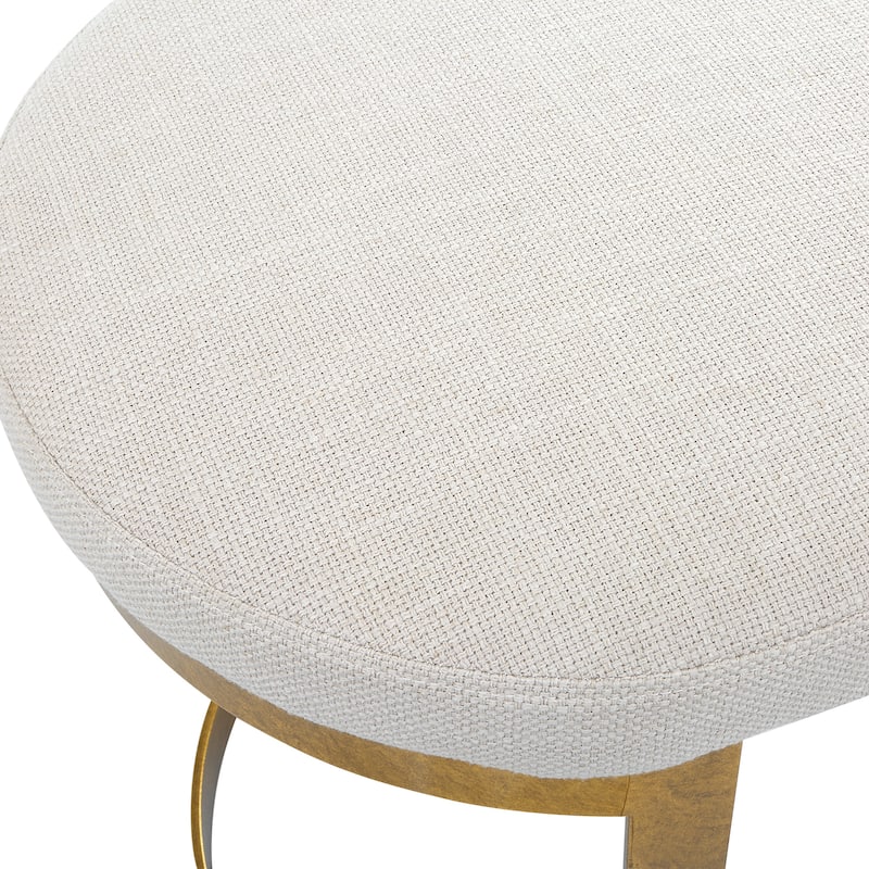 Uttermost Infinity Gold Accent Stool - 24"W x 20"H x 18"D