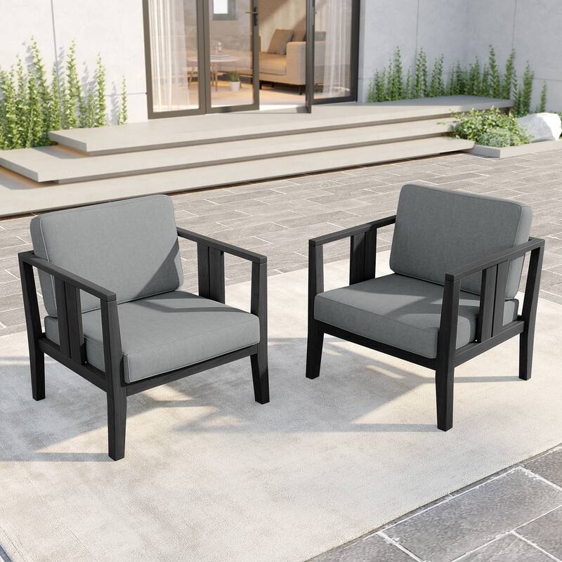 Outdoor Teak Solid Wood Patio Furniture Set Loveseat Armchair Table Collection