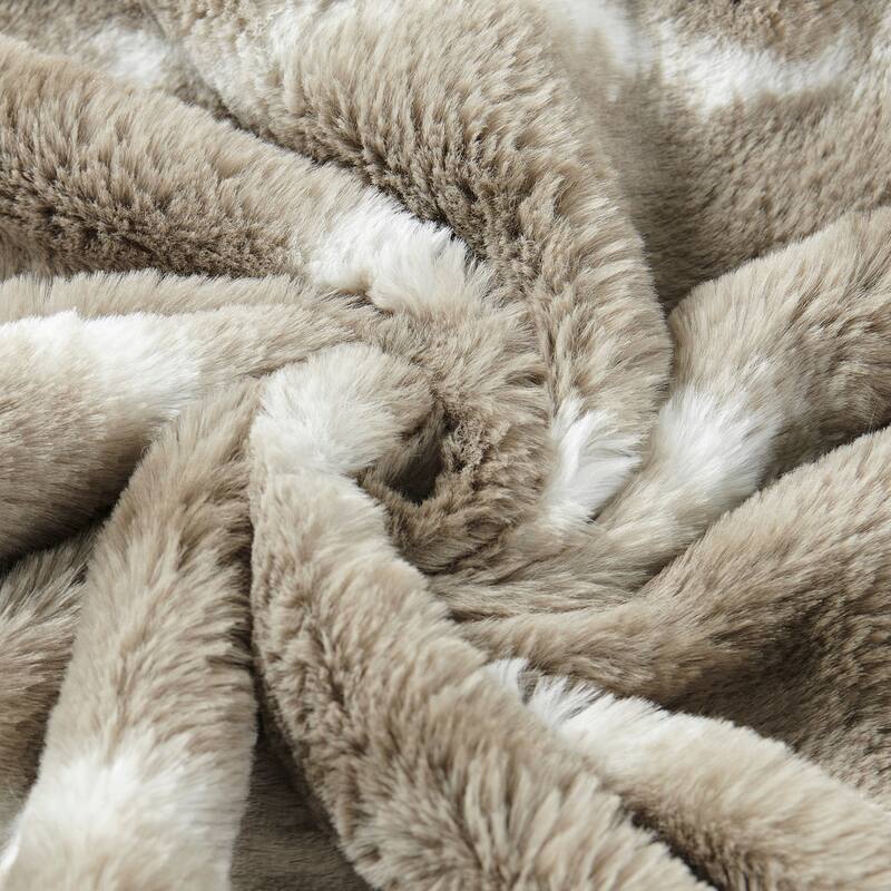 Amanda Stripe fauxfur Throw Pillow Covers Set of 2, NO INSERT