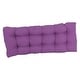 preview thumbnail 16 of 94, Solid Twill Tufted Indoor Bench Cushion (Multiple widths from 42 to 60 inch)