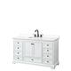 Option White, Black Trim, White Quartz Top