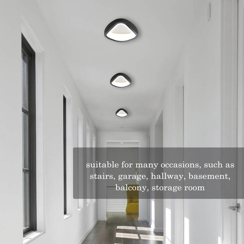 Verona Modern LED Flush Mount Ceiling Light , 8-Inches