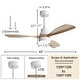 preview thumbnail 48 of 97, Sofucor 48/52 Inch Wood Ceiling Fan with Light and Remote/Smart App Voice Control, Dimmable Lights Included