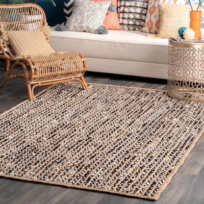 Nuloom Jute and Cotton Pinstripe Area Rug