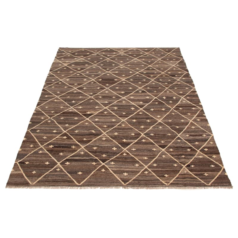 Sivas Brown Kilim 6'8" x 10'0" - 6'8 x 10'0