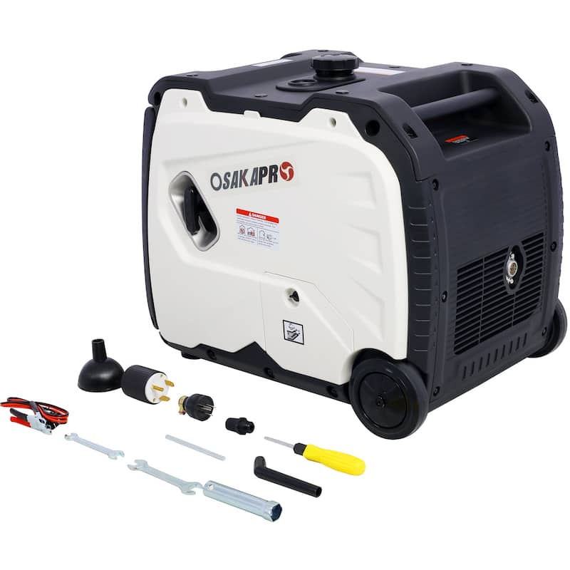 Super Quiet 4500W Portable Inverter Generator, 4 Stroke, 212CC - White