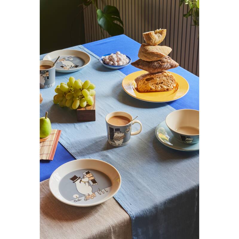 Moomin by Arabia Plate 7.48in Moominpappa Grey