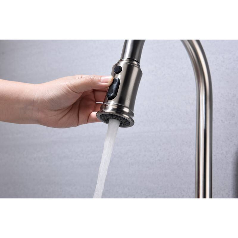Kitchen Faucet with Pull Out Spraye, High-Quality Anti-Corrosion And Anti-Rust Surface Single Lever Kitchen Faucet