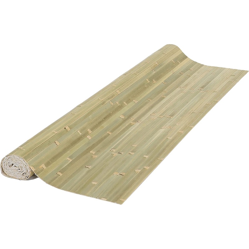 Natural Decorative Bamboo Wall Panel Raw Green 4 ft H x 8 ft L