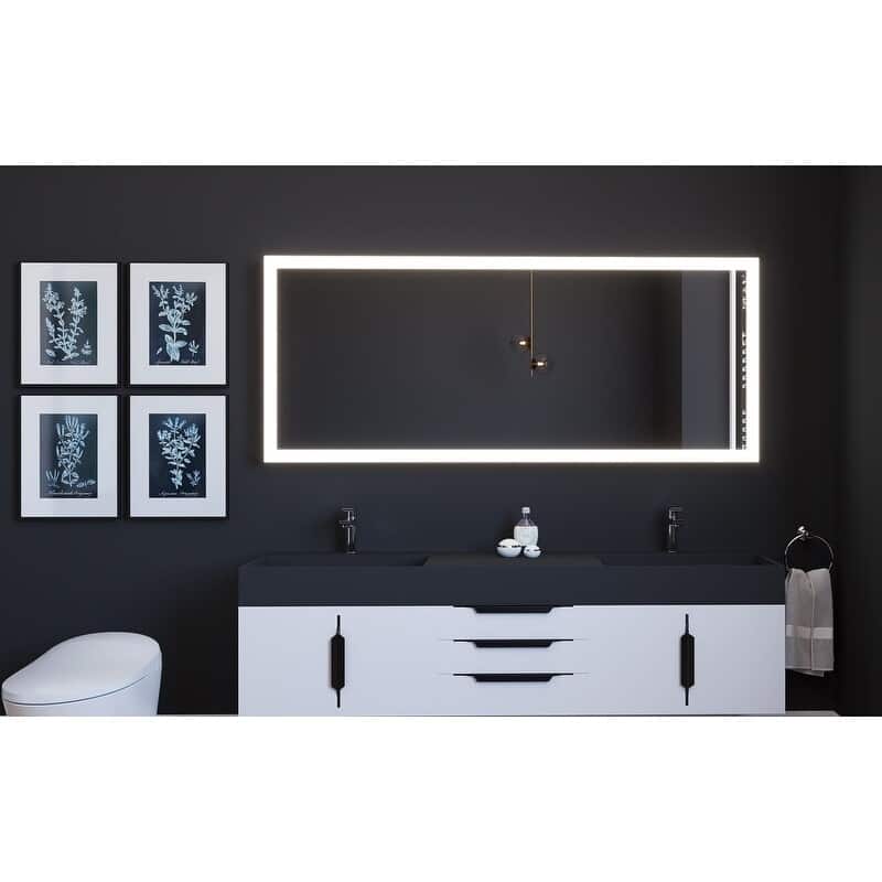 Smart Angelina Voice Controlled LED Decorative Bathroom and Vanity Mirror