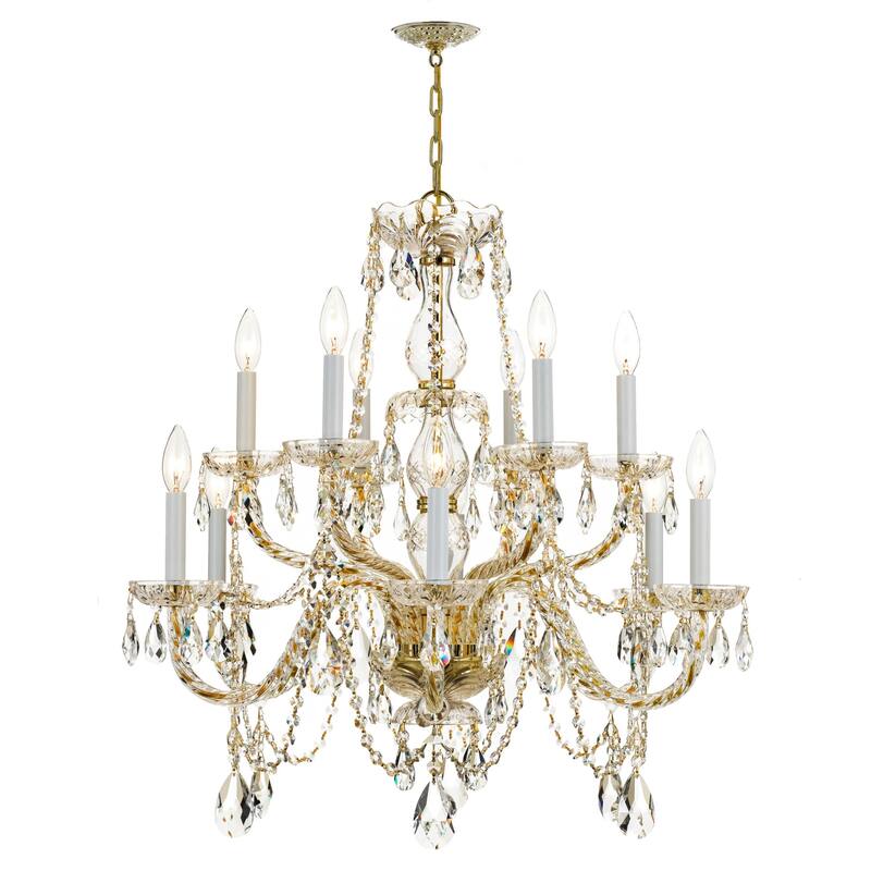 Crystorama Lighting Group Traditional Crystal 12 Light 31" Wide