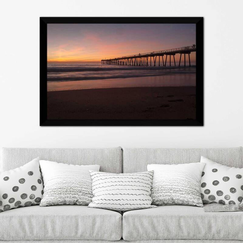 "Sunset Pacific Pier I (Horizontal)" Print on Acrylic