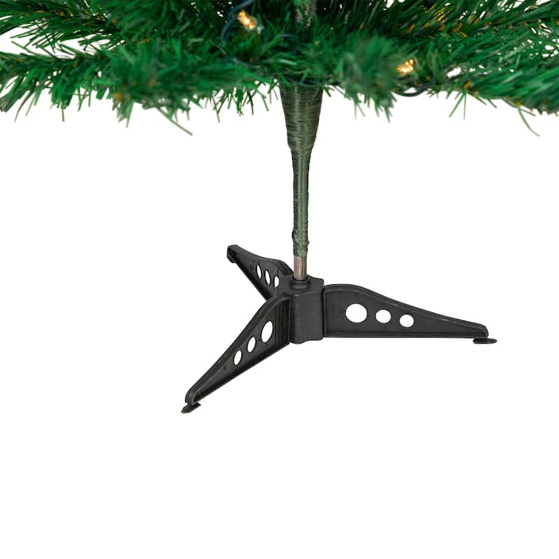 3' Medium Mixed Classic Pine Artificial Christmas Tree - Clear Lights - 3 Foot