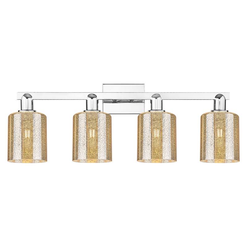 Innovations Lighting Endless Possibilities Arcadia - Cobbleskill - 4 Light 32" Bath Vanity Light - Mercury/Polished Chrome