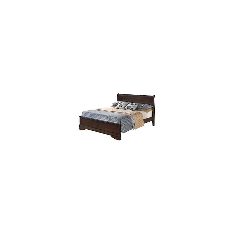 Cappuccino Full Bed with Durable Transitional Frame, Warm Finish and Stylish Design for Relaxing Bedroom Retreats