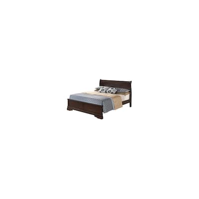 Cappuccino Full Bed with Durable Transitional Frame, Warm Finish and Stylish Design for Relaxing Bedroom Retreats