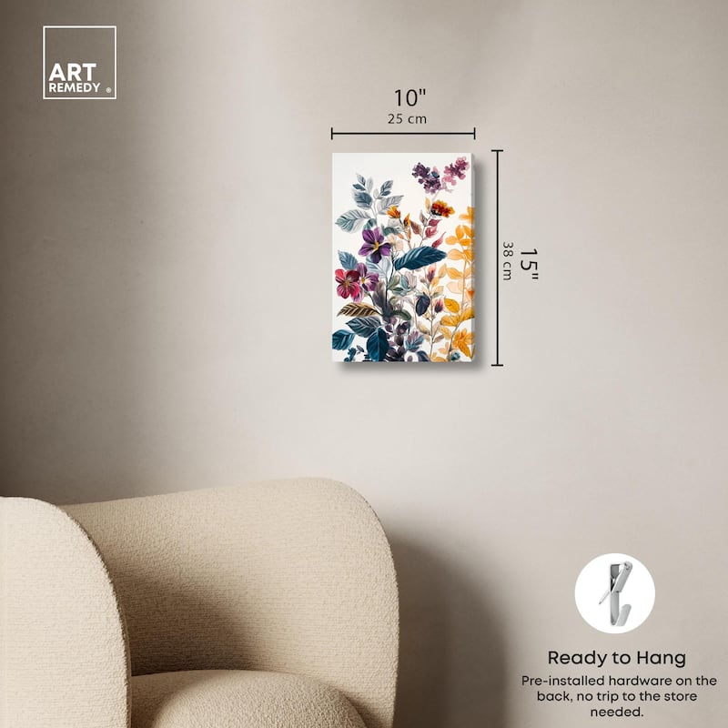 Iris Indigo I Canvas by Art Remedy, Gallery Wrapped